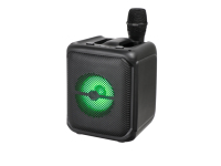 Enceinte portable sans fil 4 pouces pour DJ, avec éclairage LED RGB, TF, FM, idéale pour karaoké extérieur, maison et jardin