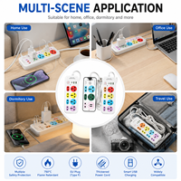 Multiprise industrielle 8 prises IP44 10A avec câble de 2m, fiche US/UK pour Thaïlande, Dubaï, Cambodge