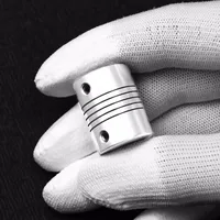 D19L25 3mm 4mm 5mm 6mm 6.35mm 8mm 10mm Aluminium Z Axe Accouplement Flexible pour Moteur Pas à Pas Coupleur Arbre Imprimante 3D