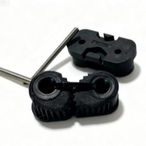Serre-câble en nylon noir à double tête <span class=keywords><strong>pour</strong></span> kayak, voilier, yacht, accessoires de bateau - Product Image 5