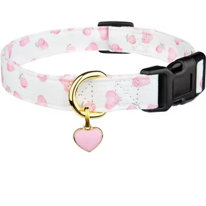 Bestselling Handmade Adjustable <b>Dog</b> <b>Collar</b> with Safety Buckle and Gold Hardware. Suitable for Small, Medium, and <b>Large</b> <b>Dogs</b>. - Product Image 1