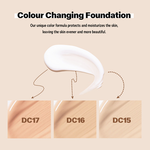 Fond de Teint Léger Longue Tenue Correcteur Éclaircissant Teint Correction Couleur Fond de Teint Liquide Changeant de Couleur - Product Image 3
