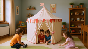 Tente de jeu pliable en forme de <span class=keywords><strong>château</strong></span> pour enfants, tente de jeu portable, cadeau unisexe pour enfants - Product Image 4