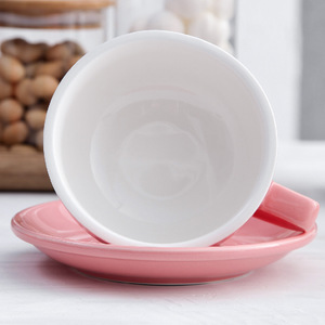 Juego <span class=keywords><strong>de</strong></span> Taza y Platillo <span class=keywords><strong>de</strong></span> Cerámica Estilo Sawada <span class=keywords><strong>de</strong></span> Boca Ancha <span class=keywords><strong>de</strong></span> 320 ml, Taza Colorida para Latte Art y Cappuccino para el Hogar o Cafetería - Product Image 5