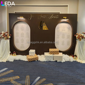 LEDA Artículos para Bodas, Arco Acrílico Marrón Grande de Alta Calidad, Tabla de Asientos para Eventos - Product Image 3