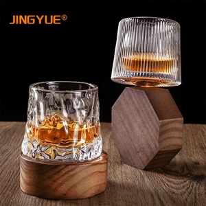 Verres à <span class=keywords><strong>whisky</strong></span> rotatifs JINGYUE 160 ml, style old fashioned, en cristal, pour cocktails, <span class=keywords><strong>whisky</strong></span>, <span class=keywords><strong>bourbon</strong></span>, <span class=keywords><strong>scotch</strong></span> - Product Image 5