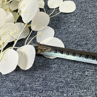 Ranting Eucalyptus Buatan Berkualitas Tinggi 80cm, Daun Kecil Putih Buatan, Eucalyptus 3 Cabang