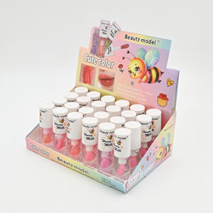 24 pièces/boîte de <span class=keywords><strong>rouge</strong></span> à lèvres hydratant en forme d'abeille de <span class=keywords><strong>dessin</strong></span> <span class=keywords><strong>animé</strong></span>, brillant à lèvres effet miroir Le <span class=keywords><strong>Petit</strong></span> <span class=keywords><strong>Chaperon</strong></span> <span class=keywords><strong>Rouge</strong></span> - Product Image 2