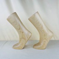 DELIANG Mannequin de pied et de cheville en bois pour chaussettes et chaussures, modèle unisexe adulte, pour la mode