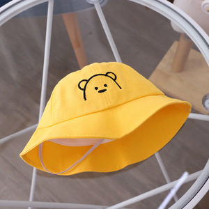 Chapeau <span class=keywords><strong>pour</strong></span> bébé, printemps et automne, section fine, dessin animé, ours mignon, chapeau de soleil <span class=keywords><strong>pour</strong></span> bébé d'été, chapeau de pêche <span class=keywords><strong>pour</strong></span> enfants - Product Image 3