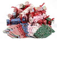Boîtes à bonbons portables personnalisées, découpées à la forme, pliables, à bord festonné, boîte à bonbons de Noël avec impression flocon de neige, recyclables