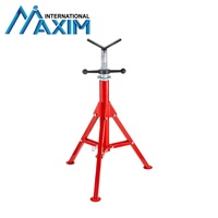 Nouveau support de tuyau en acier allié robuste, hauteur réglable, conception pliable en forme de V, support de soudage, capacité de 2500 lb, utilisation pour remorque