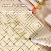 Surligneur double embout Macaron, marqueur de couleur douce superposable pour notes d'étudiant, scrapbooking et dessin