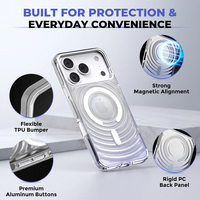 Coque AUREXIONICS à dégradé ondulé pour iPhone 18 Pro avec protection anti-traces de doigts