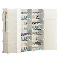 सफेद बहु-कार्यात्मक प्लास्टिक ABS जूता रैक आयोजक घन जूते कैबिनेट भंडारण बक्से के लिए शेल्फ बेडरूम बाथरूम खिलौने कपड़े