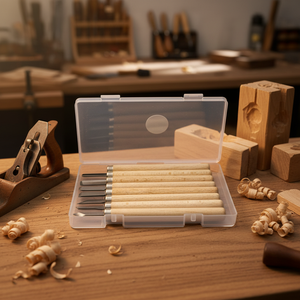 Ensemble de couteaux à sculpter le bois de qualité industrielle, bricolage, ciseaux à sculpter le bois avec manche - Product Image 6
