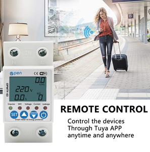 Medidor de Energía Eléctrico Inteligente WiFi con APP, Protector de Sobretensión y Baja Tensión, Dispositivo de Relé, Interruptor, Medidor de Energía en KWh - Product Image 4
