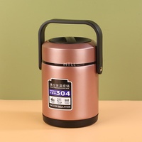 Boîte à lunch isotherme en acier inoxydable 304, compartiment unique, 1,6/2/2,6 L, type bento, pour conservation alimentaire – Meilleures ventes