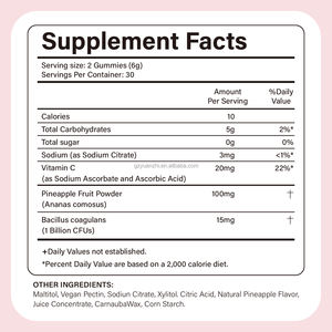 Gummies Équilibre Féminin Marque Blanche Premium Stimulant de Libido Féminine Probiotiques Vaginaux Supplément Vitamines - Product Image 5