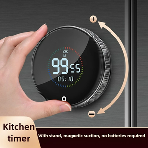 Mechanical Kitchen <b>Timer</b> – 60-Minute Countdown, Rotary Dial, Magnetic Back, Loud Alarm – No Battery Required – Perfect for Cooki - Product Image 2