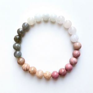 Pulsera Ajustable de Piedras Naturales de 8mm Hechas a Mano con Energía Curativa, Atrae la Buena Suerte, Dinero y Salud, Regalo - Product Image 1