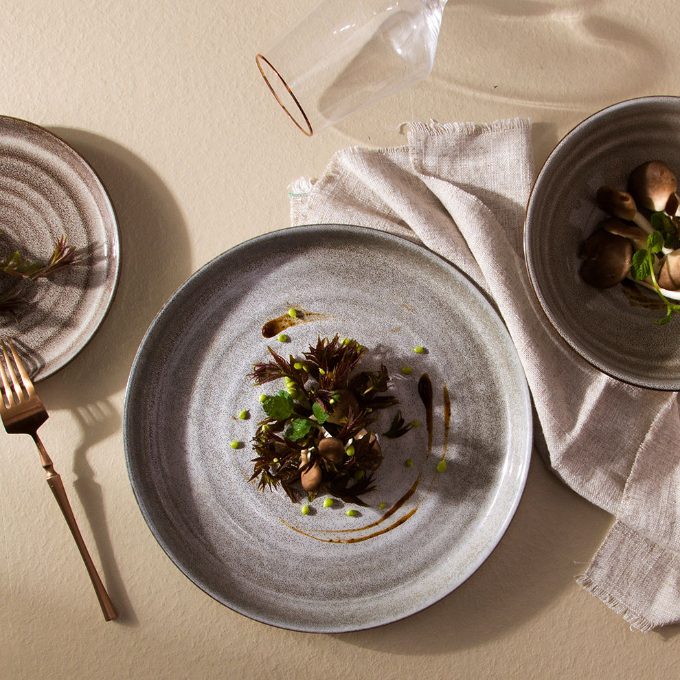 Japandi Khaki Glasur gesprenkelt Design Home Art Wabi-Sabi Geschirr Set  Geschirr Set Geschirr Teller Set Vajillas De Porcelana Keramik