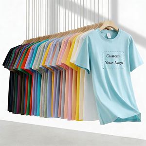 เสื้อยืดออกกำลังกายวิ่งเทรนนิ่งผ้าฝ้ายพิมพ์โลโก้ตามสั่ง เสื้อทีม เสื้อทำงาน สำหรับผู้ชาย ไซส์ใหญ่ 180 กรัม แห้งเร็ว ระบายอากาศได้ดี - Product Image 1