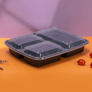 Wegwerp voedselcontainers groothandel gratis sample 2 3 compartimenten voedselwarmer container voor restaurantgebruik - Product Image 2