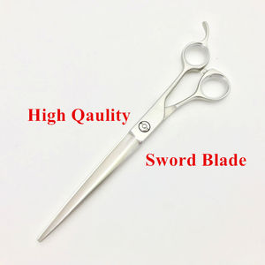 1 Hk47 7.0 Inch Hond Verzorgingsschaar Schaar Matte <span class=keywords><strong>Plating</strong></span> Geplateerde Coating Afgewerkt Zwaardblad 9cr18comov Roestvrij Staal - Product Image 2