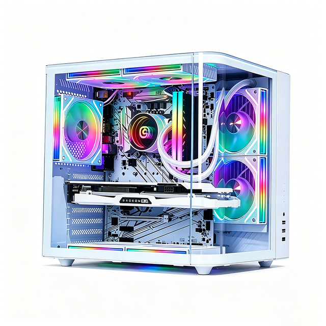 Intel I5 13400 RTX 4060 Ti 16G 512G SSD RGB Water Cooling Wholesale Custom High FPS Pro Gamer Gaming Desktop Desktop Computer