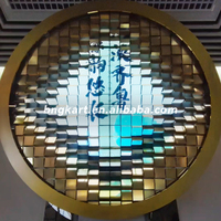 Écran LED personnalisé à matrice de pixels rotatifs créatifs pour scène, événement, spectacle, toile de fond dynamique, OEM