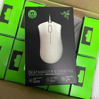 Razer DeathAdder Mouse Gaming Esensial, Mouse Gaming 6400 DPI Sensor optik 5 tombol yang dapat diprogram untuk PC