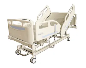 Medical Equipment 3 crank for home care hospital electric medical bed price Movable Folding three-Function Electric Bed