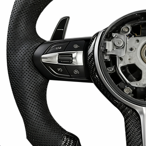 Volante de Cuero de Microfibra con Calefacción y Vibración para <span class=keywords><strong>BMW</strong></span> Serie 3/4/5/6 GT X3 X4 <span class=keywords><strong>320i</strong></span> G20 F22 E92 X4 F26 - Product Image 6