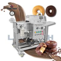 Machine d'enrobage de chocolat à haute efficacité de prix usine pour le glaçage de surface de pain de beignet et de biscuit