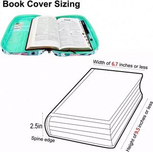 Muestra Gratuita, Funda de Biblia Personalizada con Estampado Floral de Primera Calidad para Mujer, Estuche para Biblia, Bolsa para Biblias con Asa y Bolsillos - Product Image 3