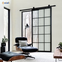 Cadre en aluminium Porte en verre Cloisons en verre et cadres de porte Porte coulissante en verre