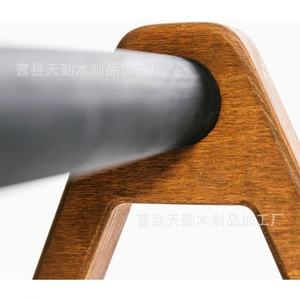 Support de pompes en bois, barre parallèle pour l'entraînement de la force des bras, support en planche de bois massif et aide à l'entraînement aux équilibres sur les mains - Product Image 3