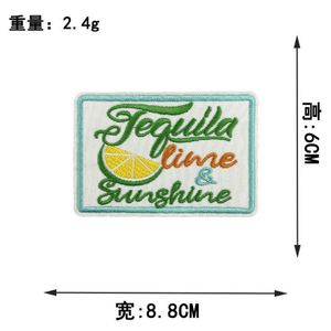 Patchs brodés personnalisés en fer à repasser avec des mots en anglais pour la décoration des vêtements, des chapeaux et des sacs - Product Image 6