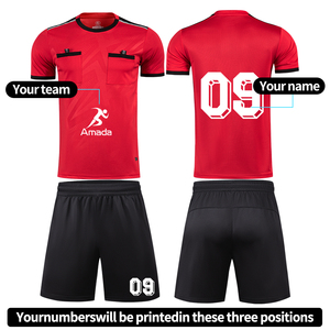 Kaos Jersey wasit sepak bola, Jersey wasit sepak bola kustom bersirkulasi - Product Image 2