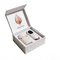 Boîte magnétique personnalisée en or rose pour sérum de soin de la peau, appareil de soin de la peau cosmétique, appareil de beauté, emballage de boîte cadeau élégante