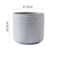 Pot de fleur en céramique émaillée d'art de cour/meubles populaire avec des motifs complexes de fleurs et de feuilles pour les décorations de jardin