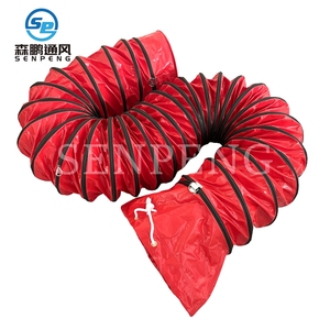 300mm di alta qualità resistente all'usura rosso PVC condotto dell'aria ad alta temperatura <span class=keywords><strong>flessibile</strong></span> di ventilazione <span class=keywords><strong>flessibile</strong></span> resistente al condotto dell'aria di scarico - Product Image 6