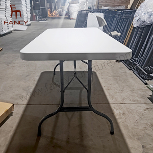 Table robuste en HDPE de 1,80 m, non pliable, portable, intérieure/extérieure, étanche, pour le camping, la plage, la salle à manger, la cour, <span class=keywords><strong>l</strong></span>'hôpital, moderne et facile - Product Image 3
