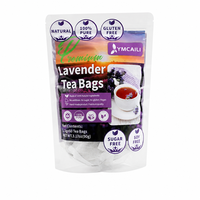 Thé à la lavande aux fleurs et herbes, 60 sachets, 90g, sans caféine, pour une tasse du soir, infusion apaisante, douce et chaude, pour le quotidien