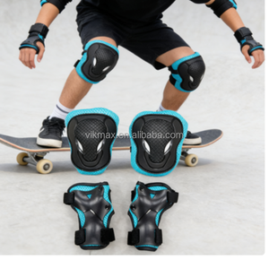 Protectores Deportivos para Niños, Rodilleras, Coderas y Muñequeras, Doble Protección para Patineta, Espuma EVA, Carcasa de PP, Protección Profesional, Duraderos - Product Image 1