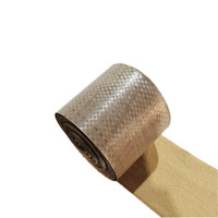 Papier kraft vierge simple face enduit de PE ciré VCI antirouille avec tissu tissé pour emballage industriel et impression