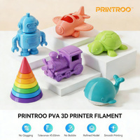 Filament 3D PRINTROO PVA, filament de support soluble dans l'eau amélioré pour PLA/PETG/TPU/Nylon, compatible avec la plupart des imprimantes FDM