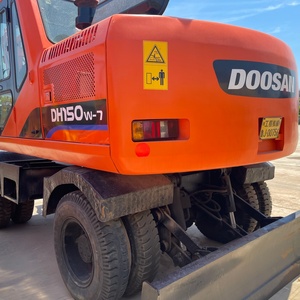 Excavadora de Ruedas Usada de Alta Calidad Doosan 150W-7 | Motor Reacondicionado +30 km/h Velocidad Máxima |   Apto para Carreteras para Proyectos Urbanos - Product Image 3