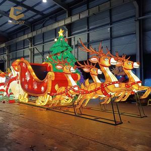 JN-RT-12 giáng sinh LED Đèn điêu khắc ngoài trời đèn lồng giáng sinh Deer Sleigh trang trí - Product Image 1